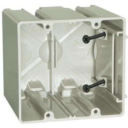 2 gang remodel electrical box|double gang adjustable box.